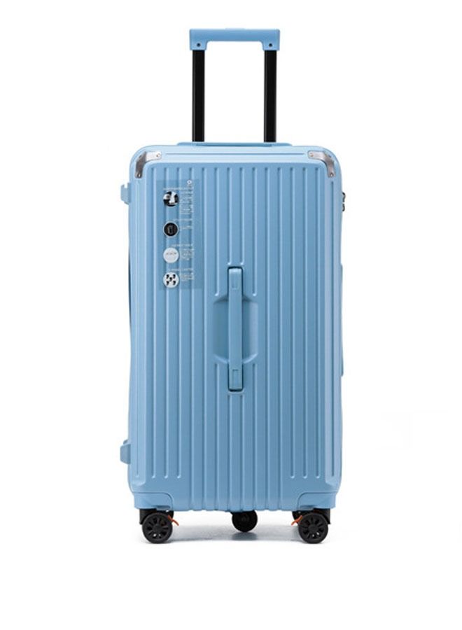 NKX Premium Expandable Aluminum Frame ABS and PC Suitcase With USB charging port and C type and 5 wheel 24 Inch - Image 1