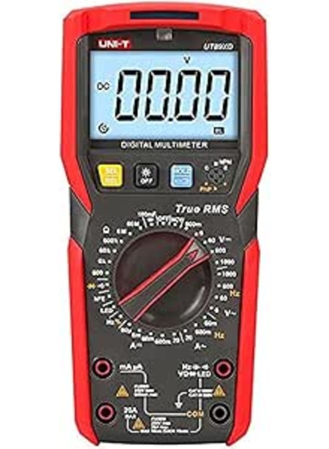 Uni-T Shockproof Digital Shockproof Afometer (UT89XD, 20 Amp)