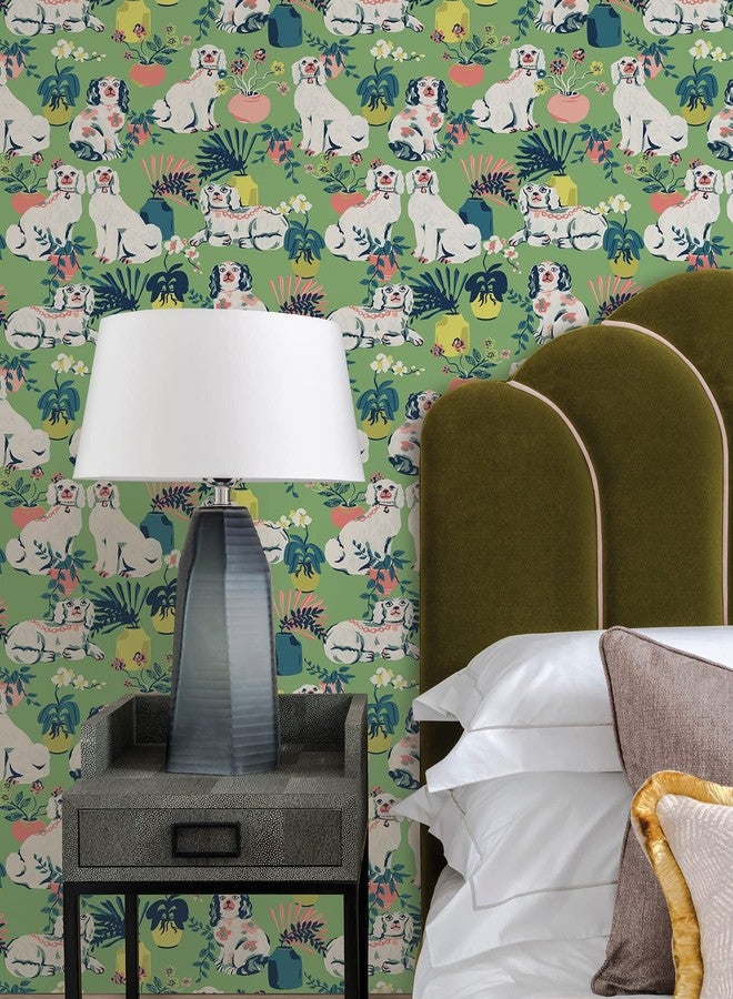 NuWallpaper x Printfresh Jade Good Dog Peel & Stick Wallpaper, PFS4811 - Image 3