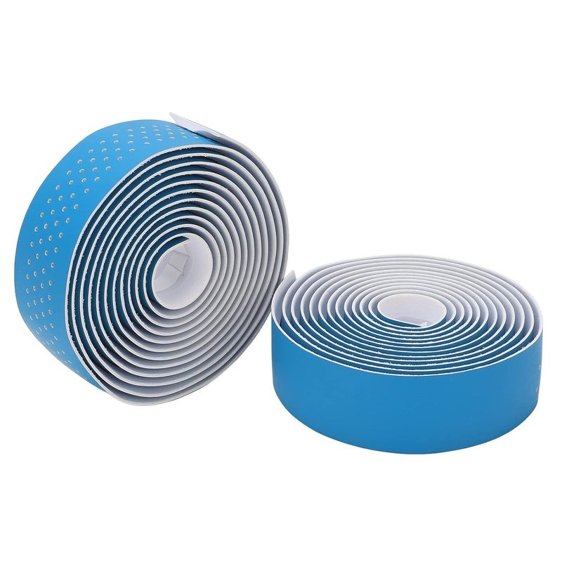 Acouto Blue Handlebar Tape for Road Bikes Breathable Grip Wrap Easy Installation Versatile Use - Image 1