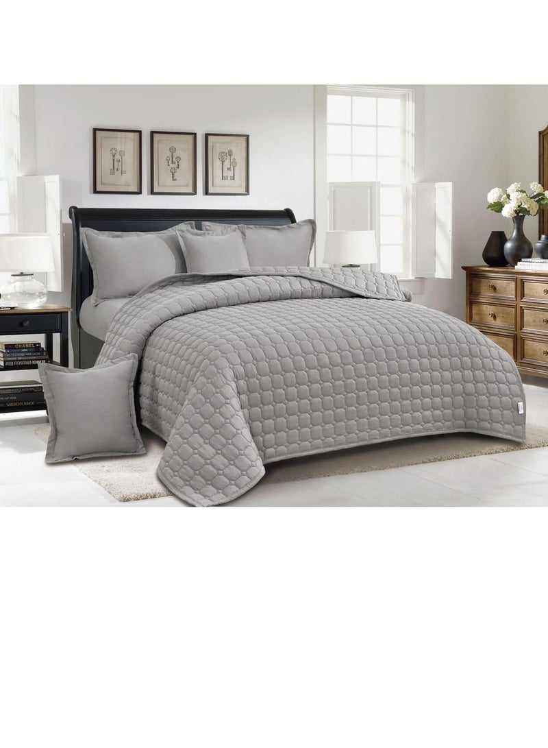 مينج لي طقم لحاف نفرين مفرش مضغوط مكون من 6 قطع بوليستر لحاف مقاس230 في 250سم