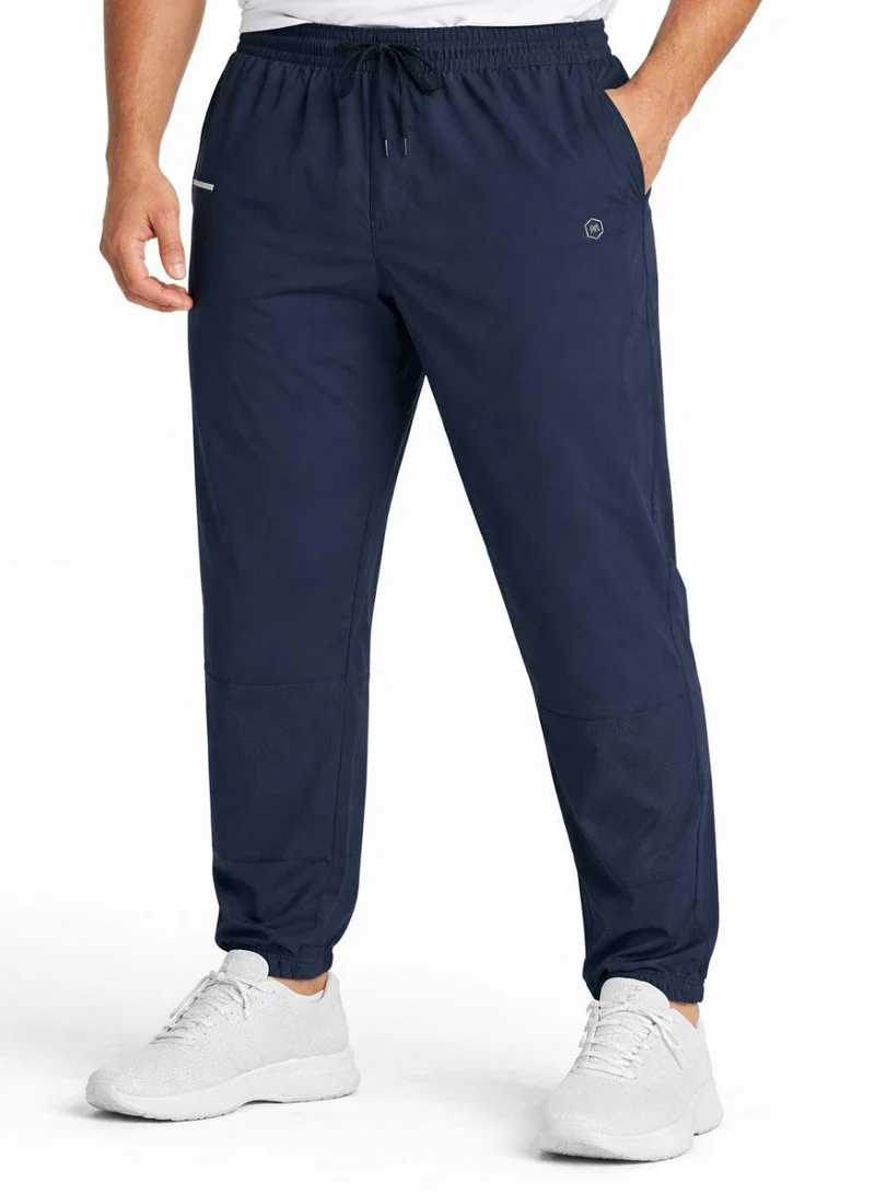 بريما إيس Plus Size Men's Workout Joggers for Gym Navy