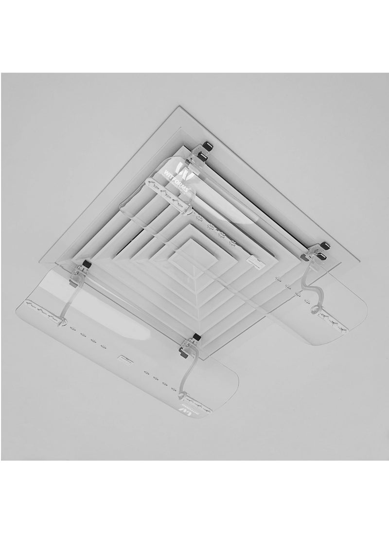Witforms Witforms / Square - Adjustable AC air Deflector Suitable for Central air conditioner's Square outlets. Enhance Cooling and Heating Circulation  - Image 1