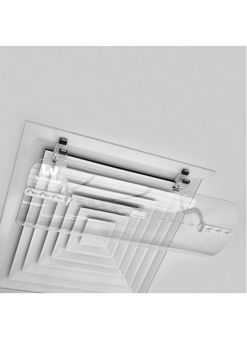 Witforms Witforms / Square - Adjustable AC air Deflector Suitable for Central air conditioner's Square outlets. Enhance Cooling and Heating Circulation  - Image 3