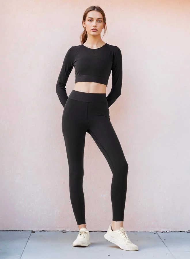 Kappa Kappa Long Sleeve Crop T-shirt