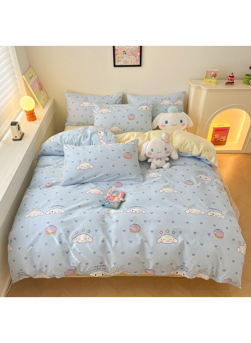 general 4-Piece Cinnamoroll Cotton Comfortable Set Bed Sheet Set Children'S Day Gift Birthday Gift 200X230cm - Image 1