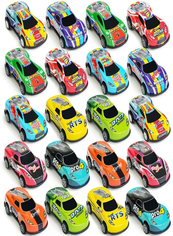 Beestech 20 Pack 3.4 Inch Metal Pull Back Toy Cars, Toys for Boys Girls Toddlers 3,4,5,6.7 Years Old, Party Favors Cars, Race Cars Vehicles,Goodie Bag Stuffers, Pinata Fillers, Teacher Reward Prizes (20 Pack) - Image 1