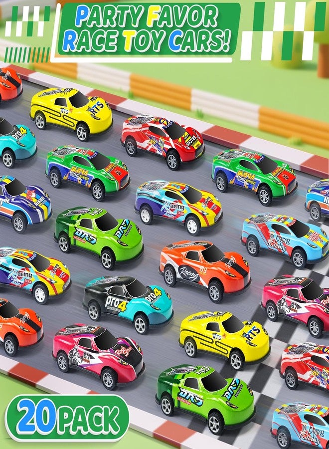 Beestech 20 Pack 3.4 Inch Metal Pull Back Toy Cars, Toys for Boys Girls Toddlers 3,4,5,6.7 Years Old, Party Favors Cars, Race Cars Vehicles,Goodie Bag Stuffers, Pinata Fillers, Teacher Reward Prizes (20 Pack) - Image 3
