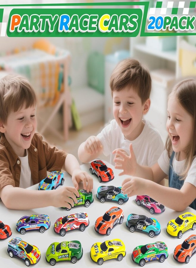 Beestech 20 Pack 3.4 Inch Metal Pull Back Toy Cars, Toys for Boys Girls Toddlers 3,4,5,6.7 Years Old, Party Favors Cars, Race Cars Vehicles,Goodie Bag Stuffers, Pinata Fillers, Teacher Reward Prizes (20 Pack) - Image 5