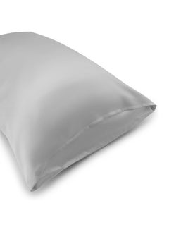 BRIGHTLY LABS Luxurious Queen Size Mulberry Silk Pillowcase infused with Silver - Antibacterial, Hypoallergenic, Skin & Hair Care, Grade 6A Silk, Envelope Closure  - Image 3