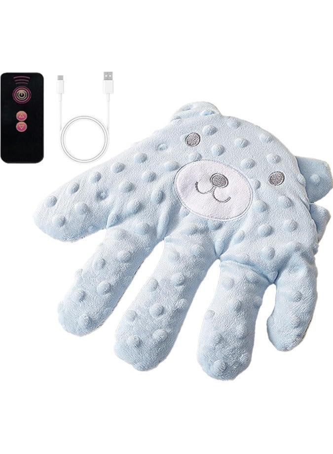 Baby Soothing Palm, Electric Hand Pillow, Baby Vibrating Soother, Sleeping Aid Palm, Cartoon Baby Butt Pattern, Baby Calming Device, Easy To Use, Portable Electric Baby Hand Pillow For Baby - Image 4