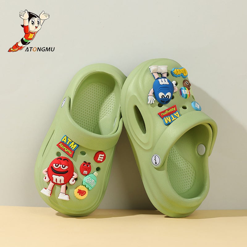 Astro Boy Summer Kidsren'S Boys And Girls Baotou Non-Slip Soft Bottom Family Shoes With Poop Feeling For Small And Medium-Sized Kidsren - Image 3
