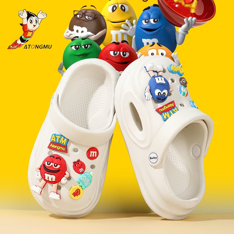 Astro Boy Summer Kidsren'S Boys And Girls Baotou Non-Slip Soft Bottom Family Shoes With Poop Feeling For Small And Medium-Sized Kidsren - Image 2