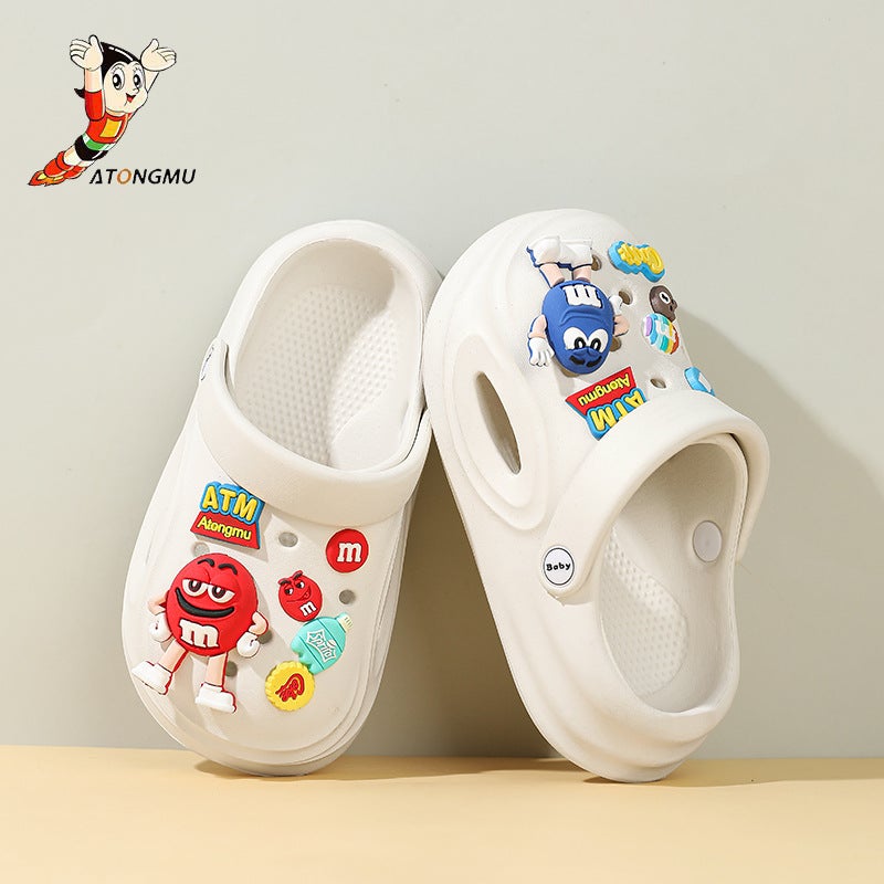 Astro Boy Summer Kidsren'S Boys And Girls Baotou Non-Slip Soft Bottom Family Shoes With Poop Feeling For Small And Medium-Sized Kidsren - Image 1