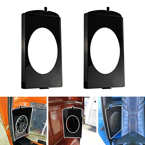 VIAGL Speaker Brackets Behind Seat 6x9 fit for Chevy C10 1973-1987 Squarebody for 6x9 Speaker, Black - Image 1