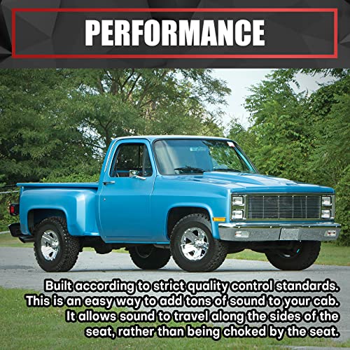 VIAGL Speaker Brackets Behind Seat 6x9 fit for Chevy C10 1973-1987 Squarebody for 6x9 Speaker, Black - Image 5