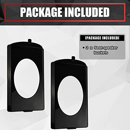 VIAGL Speaker Brackets Behind Seat 6x9 fit for Chevy C10 1973-1987 Squarebody for 6x9 Speaker, Black - Image 4