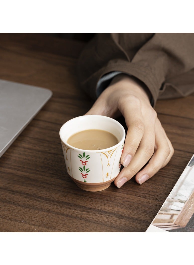 حياة كومفورت اكواب قهوة تركي، كوب قهوة إسبريسو، سيراميك متين كوب شاي تركي، مناسبة للإسبريسو واللاتيه والكابتشينو – لون بني - Image 3