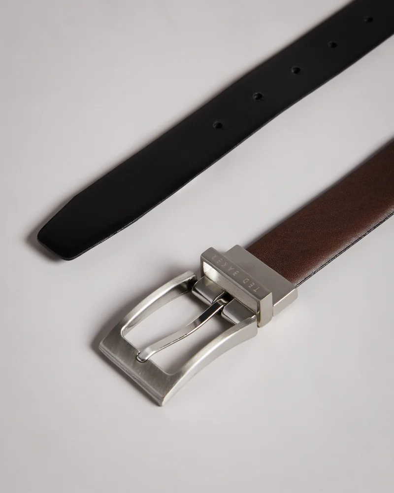 Ted Baker Reversible Leather Buckle Belt