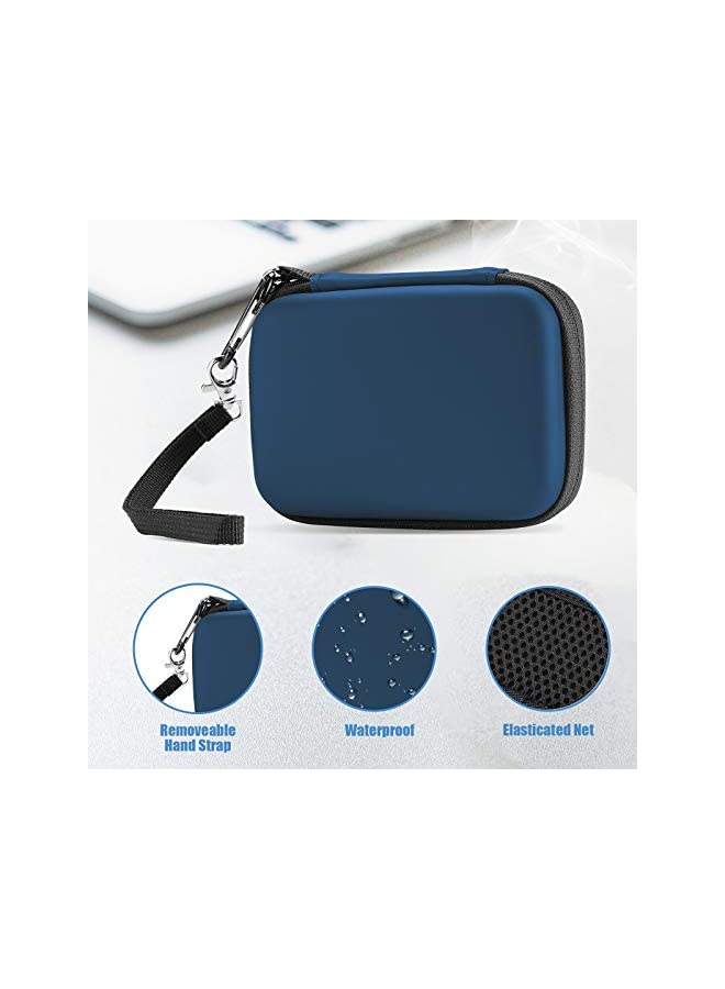 Procases ProCase Samsung T7 / T7 Touch Portable SSD Carrying Case with Silicone Cover, Hard EVA Shockproof Storage Travel Organizer for Samsung T7 Touch Portable 500GB 1TB 2TB USB Solid State Drives -Navy - Image 5