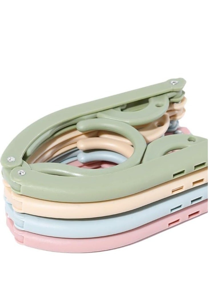 20 علاقة ملابس قابلة للطي للسفر والمدارس، مع حبل تجفيف - Image 3