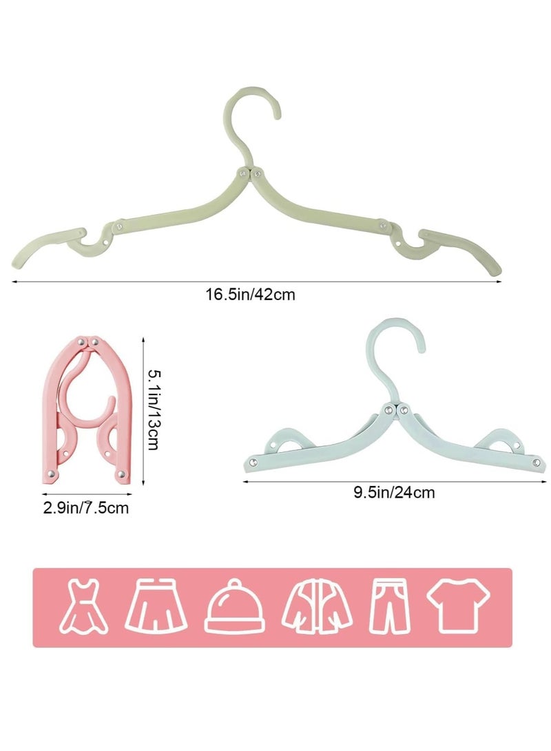 20 علاقة ملابس قابلة للطي للسفر والمدارس، مع حبل تجفيف - Image 2