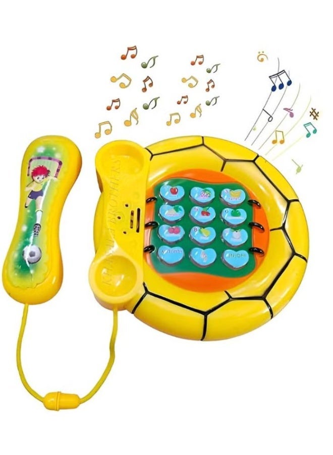 Highly Pigmented Paint Phone Learning Musical Set For Kids, Yellow/Blue/Green - Image 1