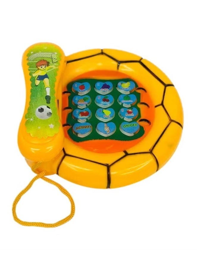 Highly Pigmented Paint Phone Learning Musical Set For Kids, Yellow/Blue/Green - Image 2