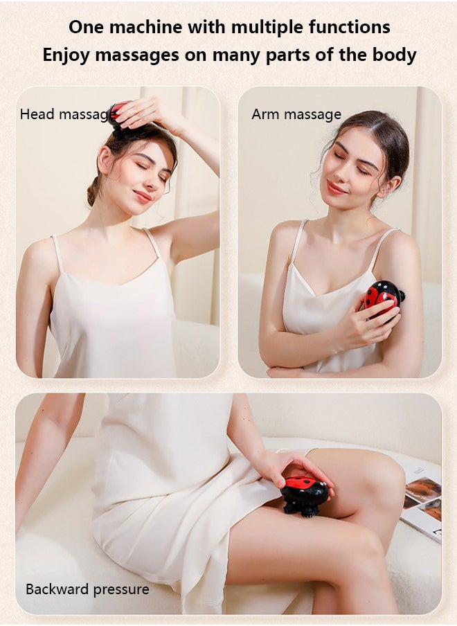 Electric Head Massager Wireless Charging 3 Levels of Massage Intensity Completely Waterproof Scalp Pulse Relaxes Scalp Relieves Stress