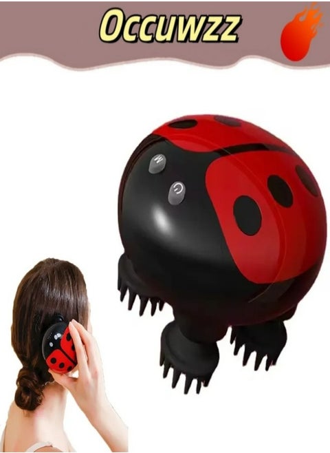 Electric Head Massager Wireless Charging 3 Levels of Massage Intensity Completely Waterproof Scalp Pulse Relaxes Scalp Relieves Stress