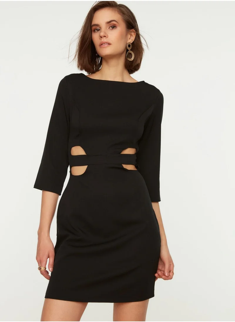 trendyol Knitted Cut Out Detail Dress