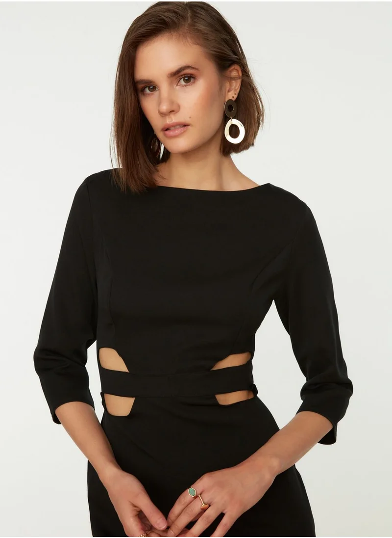 trendyol Knitted Cut Out Detail Dress