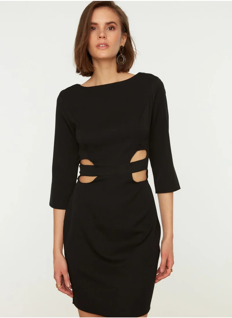 trendyol Knitted Cut Out Detail Dress