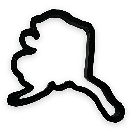 Bundle of Fun Alaska State Cookie Cutter with Easy to Push Design (4 inch) - Image 2