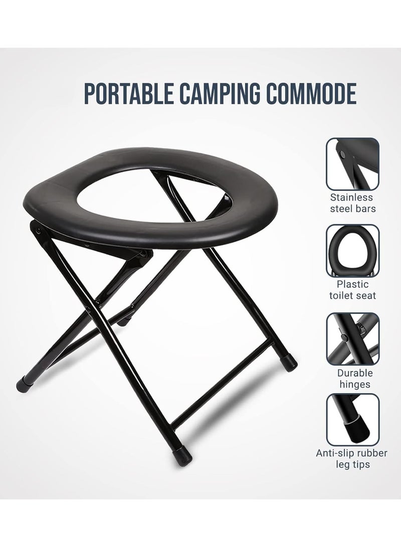 Camping Toilets Portable Portable Toilet For Adults Portable Toilet For Camping Folding Toilet Camping Seat Travel Toilet Car Toilet For Hiking And Boating  - Image 3