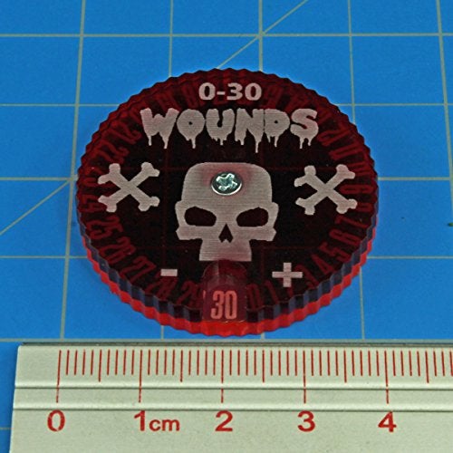 LITKO Wound Dials | Health Tracker | Life Counter | Tabletop Games | Collectible Card Games | Living Card Games | Role Playing Games | LCG | RPG | (Numbered 0-30 (Single Dial)) - Image 3