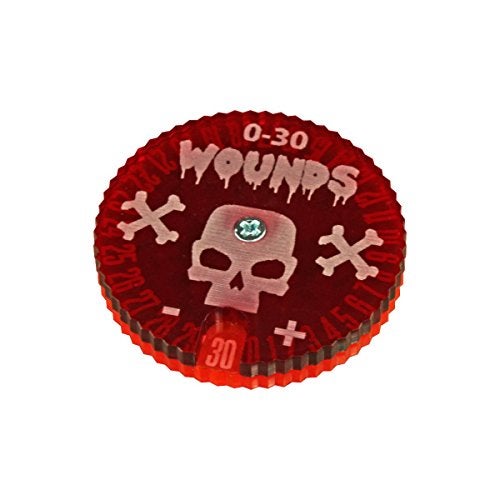LITKO Wound Dials | Health Tracker | Life Counter | Tabletop Games | Collectible Card Games | Living Card Games | Role Playing Games | LCG | RPG | (Numbered 0-30 (Single Dial)) - Image 1