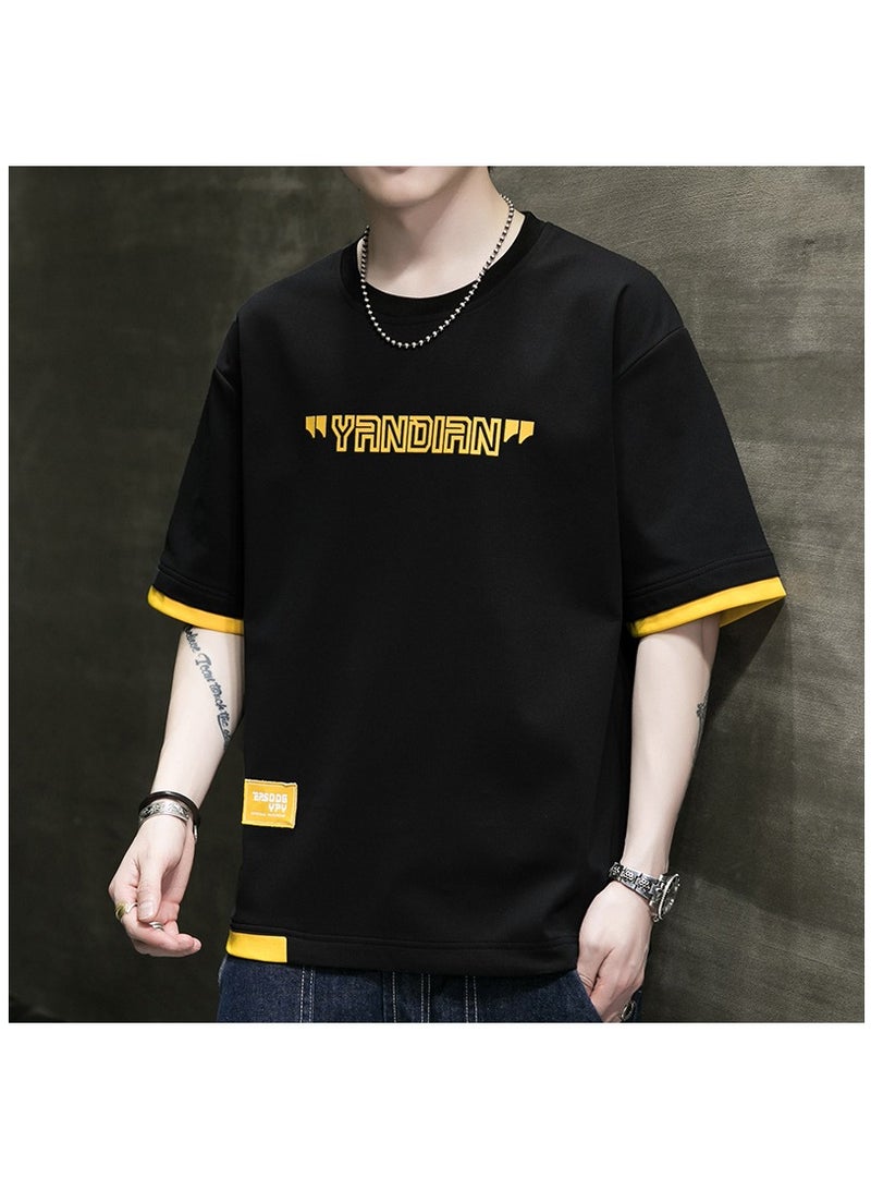 Summer Fashion Minimalist Men's Short sleeved T-shirt  - Image 1