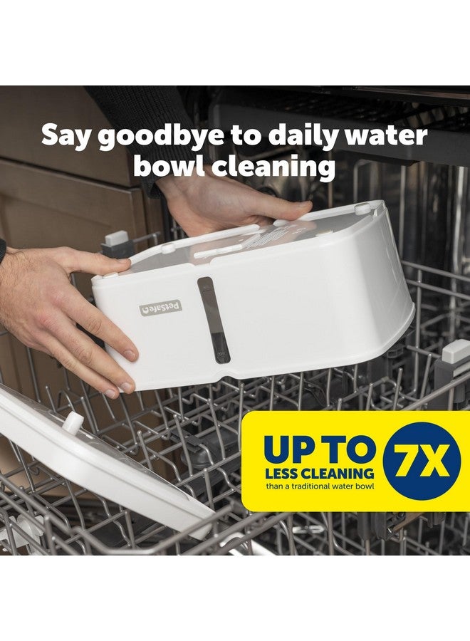 بيت سيف نافورة مياه بيت سيف فيفا للحيوانات الأليفة للقطط والكلاب - 4.1 لتر/140 أونصة، نافورة مياه داخلية للقطط مع مضخة فائقة الهدوء، آمنة للاستخدام في غسالة الأطباق، سهلة التنظيف، تتضمن فلاتر مياه - Image 3