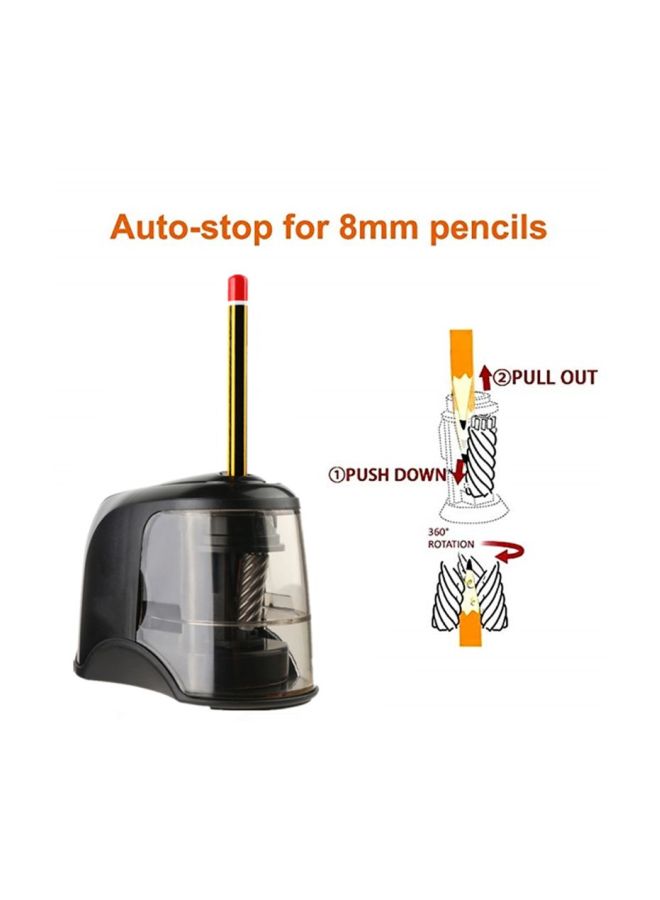 NIBEMINENT Simplicity Electric Pencil Sharpener Black - Image 3