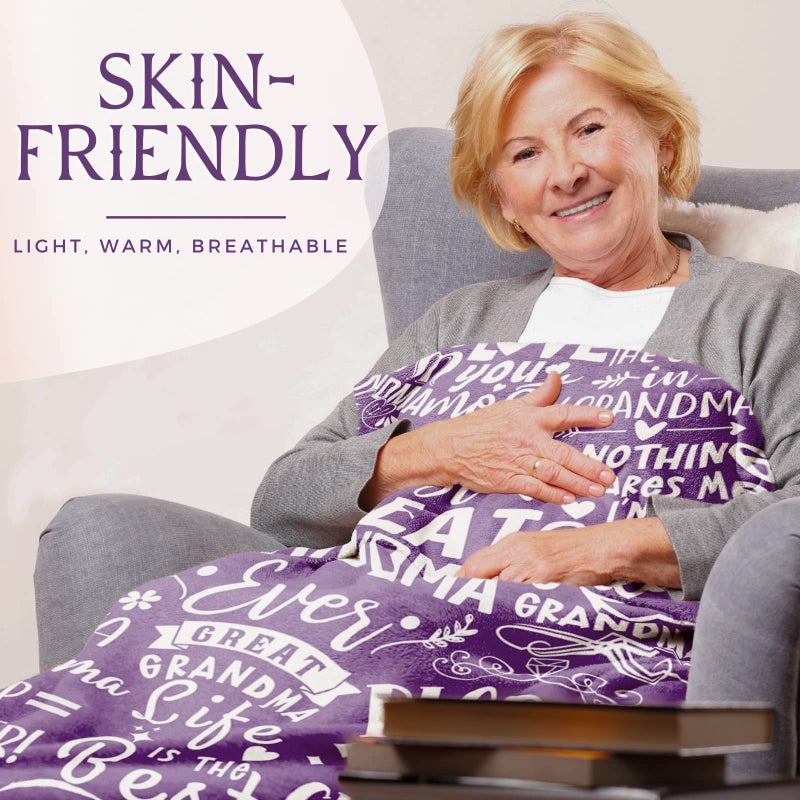 INNObeta InnoBeta Great Grandma Gifts  Super Soft Flannel Throw Blankets Gifts for Great Grandma  Great Grandmother Nana  Gigi  Granny  Grammy Presents for Birthday Mothers Day  50  x 65  - 01  - Image 2