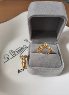 Generic Eight Hearts and Eight Arrows Plated PT950 Zircon Ring for Women, Adjustable Opening  - Image 4