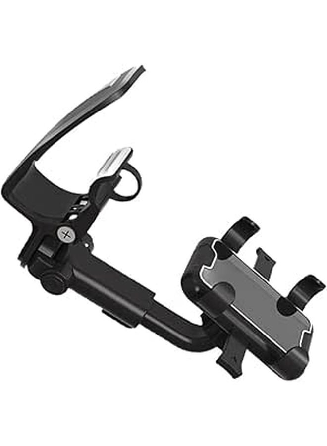Universal Car Phone Holder Dashboard Mount Clip On Sun Visor Stand Black - Image 1