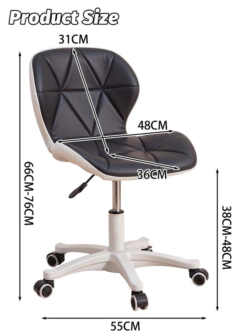 Study Chair, Ergonomic Modern Office Chair, Computer Chair, With High-Density Rebound Sponge, Soft And Comfortable, Adjustable Height