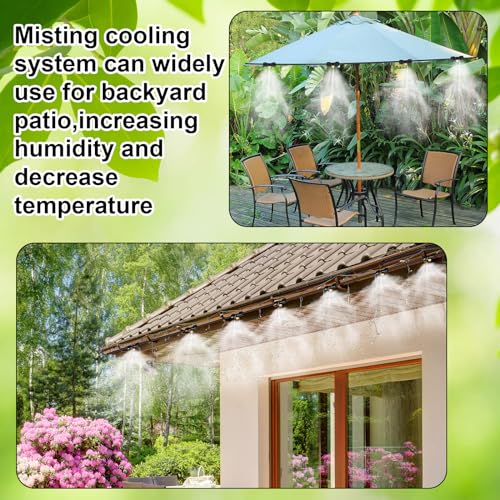 Glooglitter 30 Pcs 1/4" Drip Irrigation Tee Connectors for Tube Quick Connect Parts Fittings for 1/4 Inch(6.35mm) Irrigation Tubing or Sprinkler(Black,Misting Nozzle) - Image 4