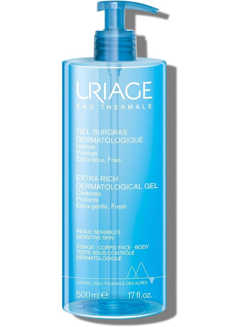 Uriage Extra Rich Dermatological Gel Body Wash  Shower Gel 500ml - Image 1