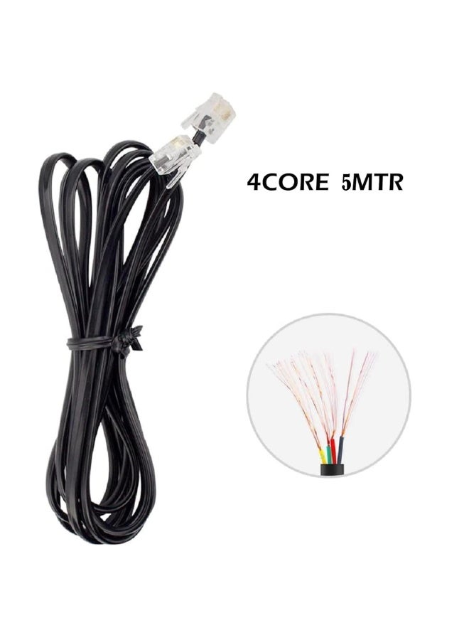 melfi كابل تمديد خط الهاتف ملفي USA/USA بطول 5 متر مع كابل 4 نواة - Image 2