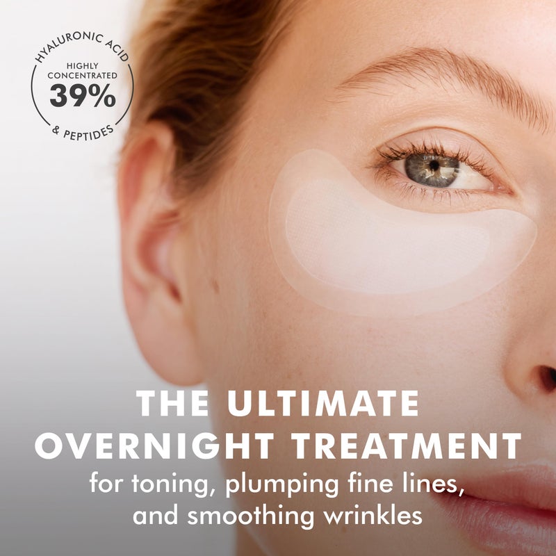 skyn ICELAND لصقات تحت العين القابلة للذوبان من skyn ICELAND مع 39% حمض الهيالورونيك والببتيدات. قناع عين غير قابل للانزلاق لتثبيت وتقليل التجاعيد والخطوط الدقيقة، 3 أزواج - Image 2