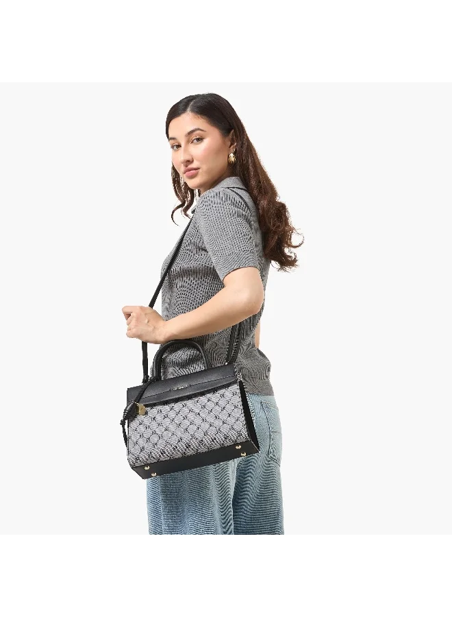 كريس بيلا Chrisbella Monogram Print Crossbody Bag with Coin Pouch