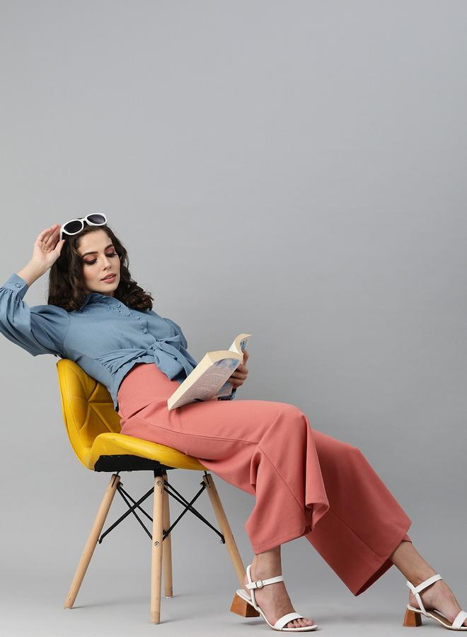 كاجوالي قميص قصير بأكمام بالون بقصة عادية من كاسولي - Image 1